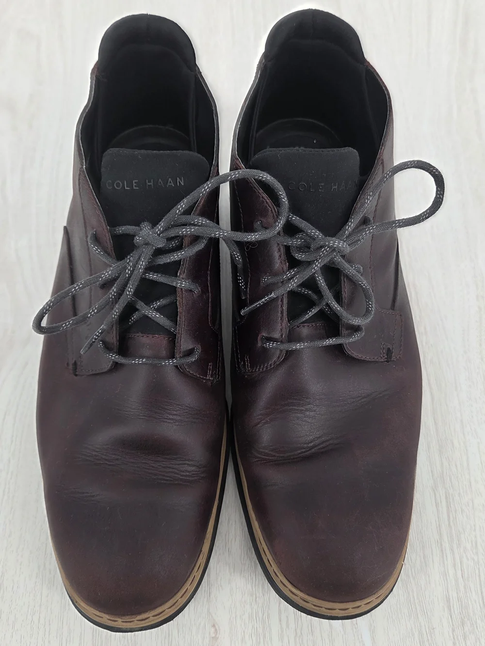 Cole Haan Men's Brown Leather Chukka Boots Size 10.5